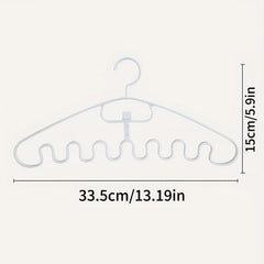 Large Wavy Clothes Hangers Non-slip Plastic Multifunctional Household Hangers