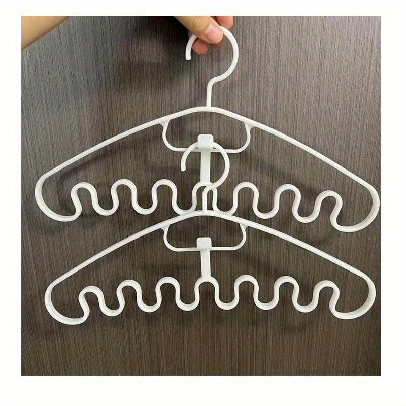 Large Wavy Clothes Hangers Non-slip Plastic Multifunctional Household Hangers