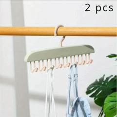 2pcs Plastic Clothes Hanger Wave Drying Rack