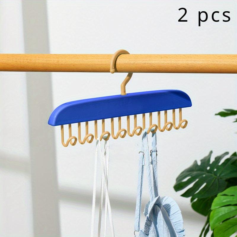 2pcs Plastic Clothes Hanger Wave Drying Rack
