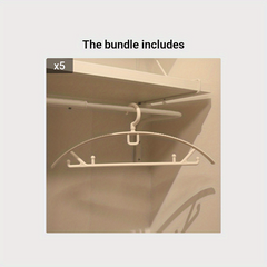 5pcs Anti-slip Clothes Hanger Drying Rack Coat Hanger Adult Clothes Drying Rack