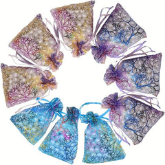 200pcs Organza Gift Bags for Party Favors Christmas Wedding