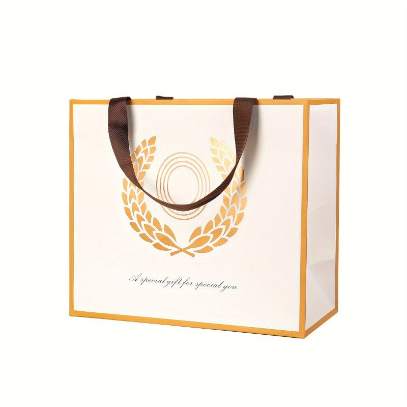 BEEWEEL Initial Letter A Gift Bag with Card Tissue Paper & Sticker