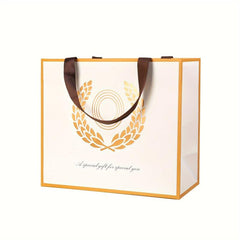 BEEWEEL Initial Letter A Gift Bag with Card Tissue Paper & Sticker