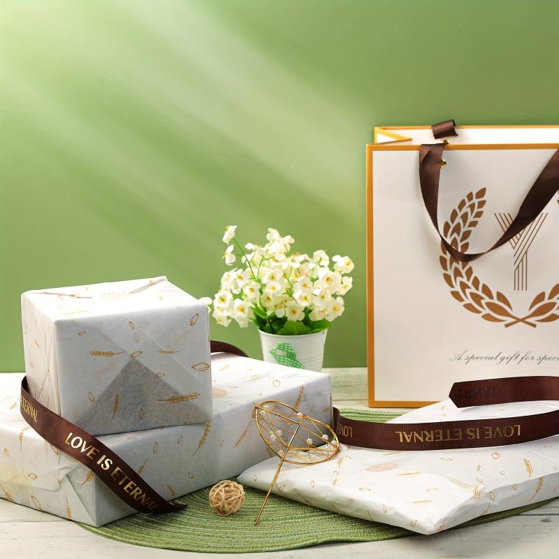 BEEWEEL Initial Letter A Gift Bag with Card Tissue Paper & Sticker