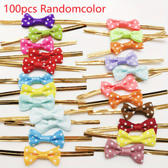 100pcs Golden Thread Bow Tie Packaging Bag