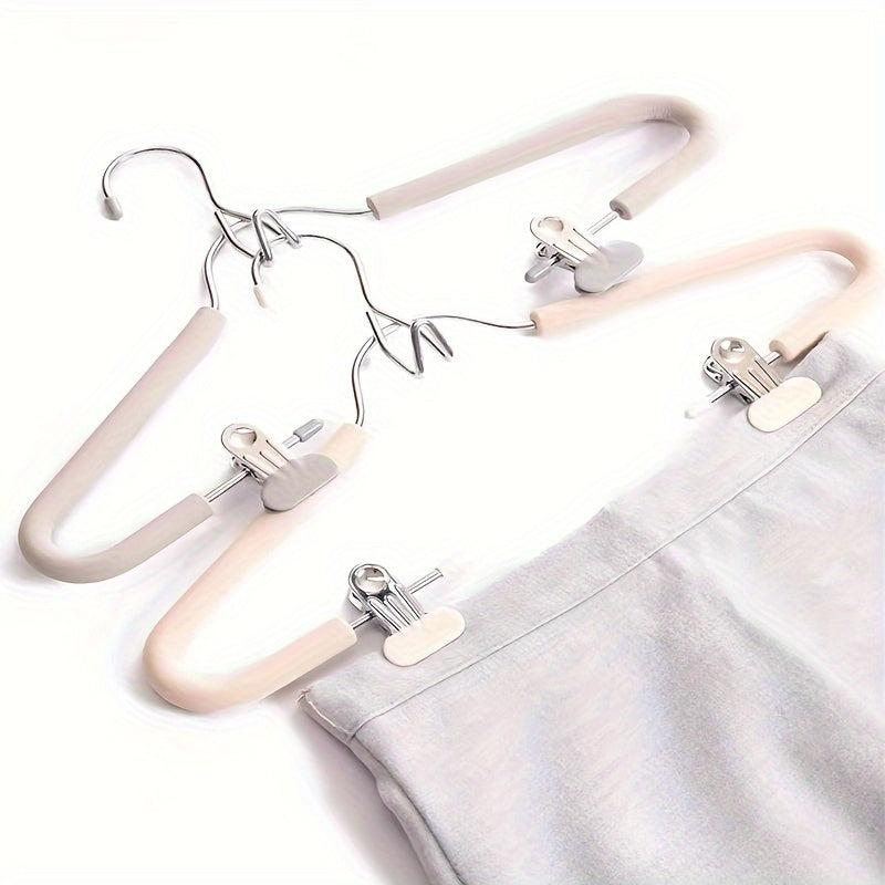Metal Pants Drying Hangers w/ Connection Hook Clothes Storage Hanger