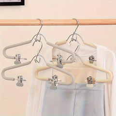 Metal Pants Drying Hangers w/ Connection Hook Clothes Storage Hanger