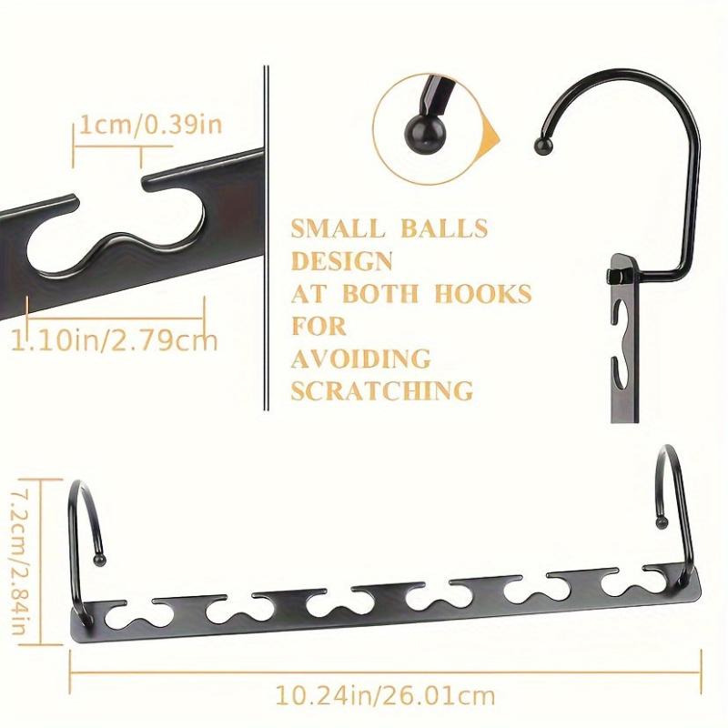 Metal Wardrobe Organizer Rotating Hanger Space Saver Hook