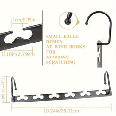 Metal Wardrobe Organizer Rotating Hanger Space Saver Hook