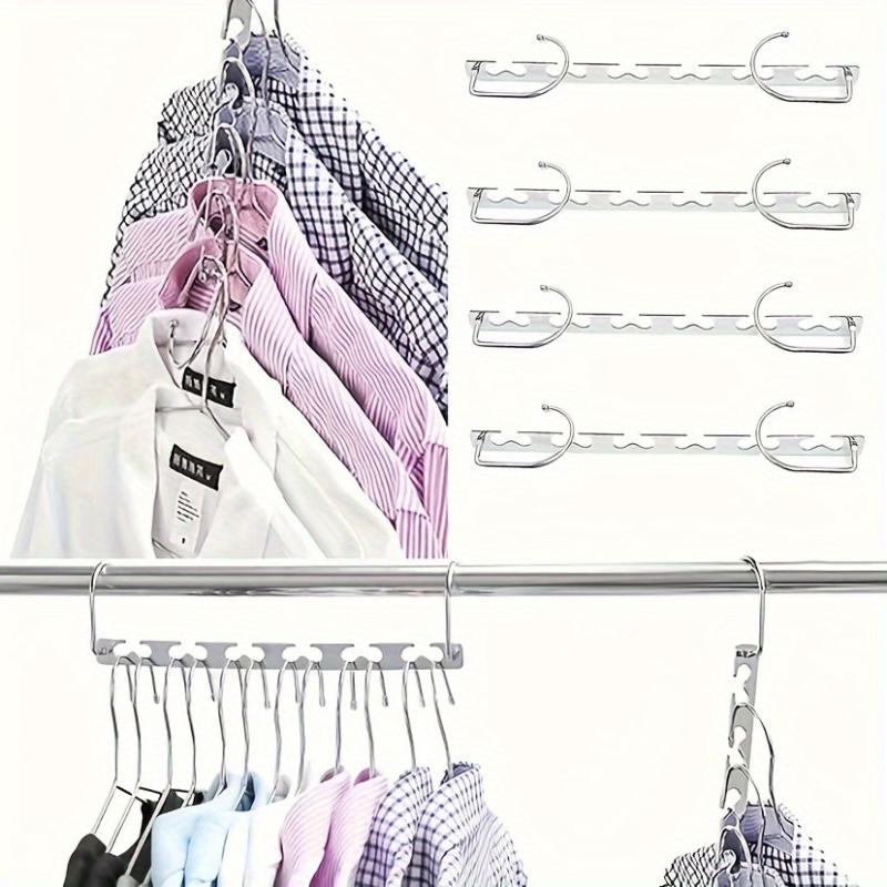 Metal Wardrobe Organizer Rotating Hanger Space Saver Hook