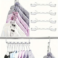 Metal Wardrobe Organizer Rotating Hanger Space Saver Hook