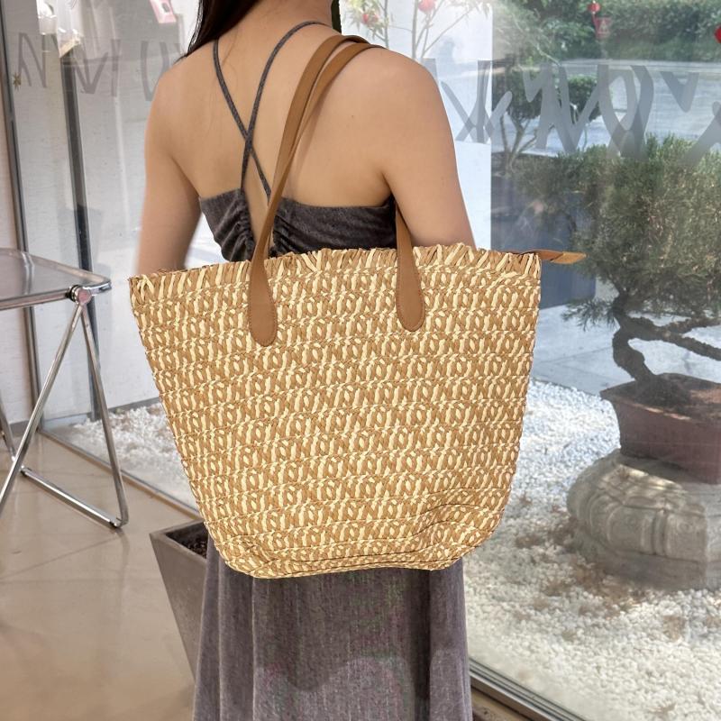 Summer Grass Woven Straw Tote Bag Large Capacity Beach Shoulder Women's Bag
