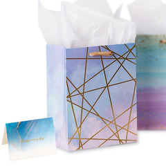 Colorful Marble Pattern Gift Bag 17 x 10 x 22