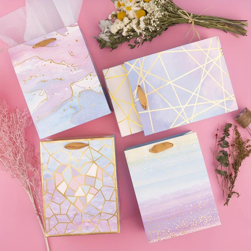 Colorful Marble Pattern Gift Bag 17 x 10 x 22