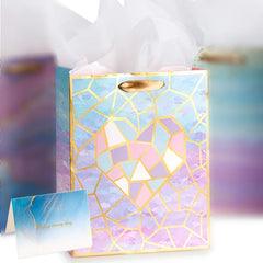 Colorful Marble Pattern Gift Bag 17 x 10 x 22