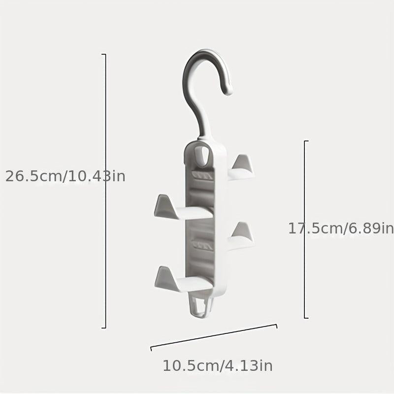 2pcs Layer Hangers Wardrobe Clothes Scarf Bag Hat Organizers