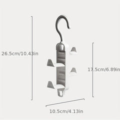 2pcs Layer Hangers Wardrobe Clothes Scarf Bag Hat Organizers