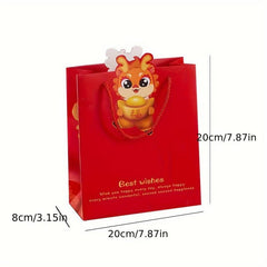 4pcs Chinese Style Eco-Friendly Gift Bags for New Year Shopping