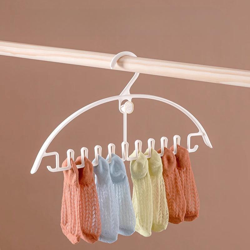 2pcs Multifunctional Clothes Hanger Seamless Wave Storage Rack