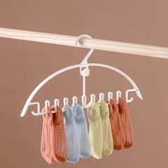 2pcs Multifunctional Clothes Hanger Seamless Wave Storage Rack