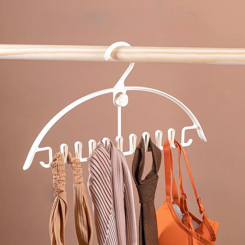 2pcs Multifunctional Clothes Hanger Seamless Wave Storage Rack