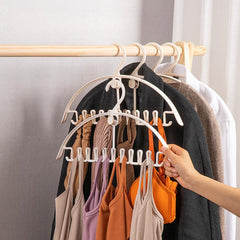 2pcs Multifunctional Clothes Hanger Seamless Wave Storage Rack