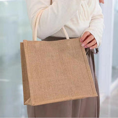 Reusable Linen Tote Bag for Grocery Shopping