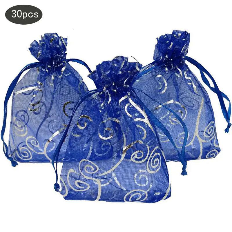 Bronzing Silvery Vine Yarn Bag Ribbon Gift Bag Snow Yarn Packaging Bag