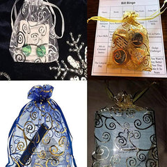 Bronzing Silvery Vine Yarn Bag Ribbon Gift Bag Snow Yarn Packaging Bag