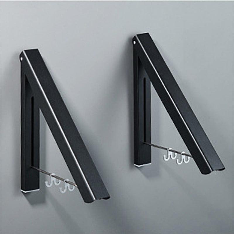 Stainless Steel Wall Mounted Folding Clothes Hanger Rack