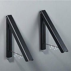 Stainless Steel Wall Mounted Folding Clothes Hanger Rack