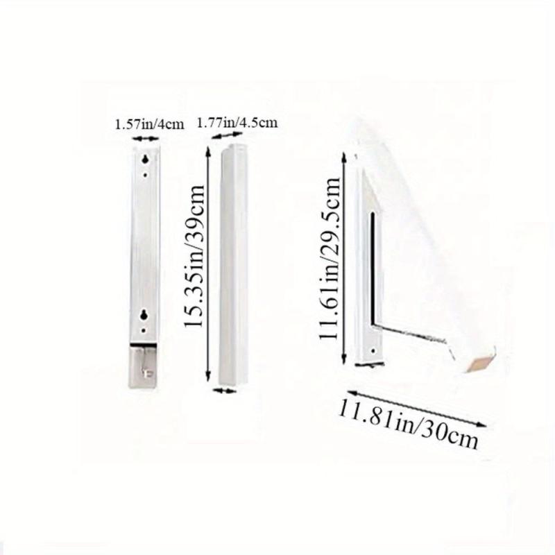 Stainless Steel Wall Mounted Folding Clothes Hanger Rack