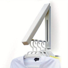 Stainless Steel Wall Mounted Folding Clothes Hanger Rack