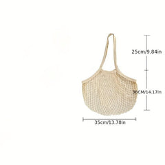 Mesh Woven Net Shoulder Bag for Fruits and Veggies