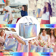 4pcs Reusable Gift Bags Glossy Non-woven Bulk Favors for Bachelore