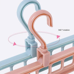 Foldable Storage Nine Holes Hanger Household Dormitory Storage Artifact