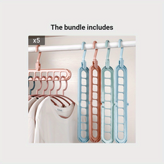 Foldable Storage Nine Holes Hanger Household Dormitory Storage Artifact