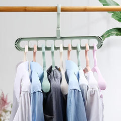 Foldable Storage Nine Holes Hanger Household Dormitory Storage Artifact