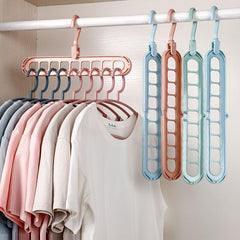 Foldable Storage Nine Holes Hanger Household Dormitory Storage Artifact