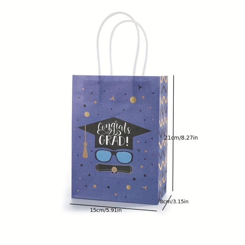 10pcs Gift Paper Bag Holiday Gift Packaging Bag