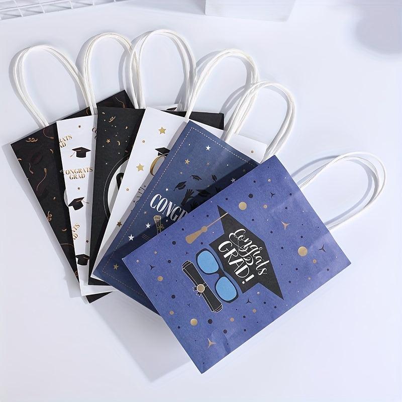 10pcs Gift Paper Bag Holiday Gift Packaging Bag