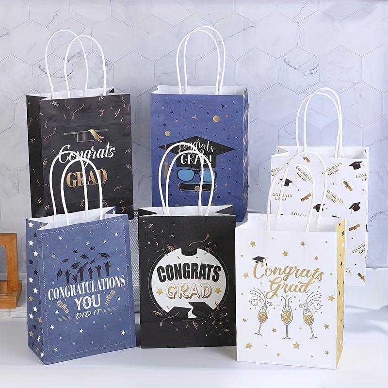 10pcs Gift Paper Bag Holiday Gift Packaging Bag