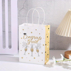 10pcs Gift Paper Bag Holiday Gift Packaging Bag