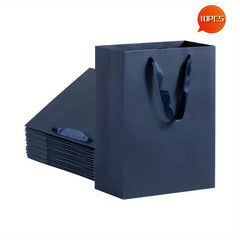 Navy Gift Bags Large Gift Bags With Ribbon Handle Heavy Duty Paper Bags