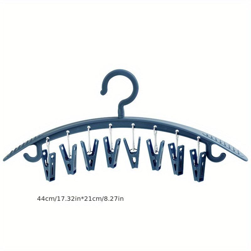Windproof Sock Clip Clothes Drying Rack Wide Shoulder Non-slip Clothes Support