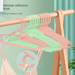 10pcs Non-slip Clothes Hanger Drying Rack Windproof Sundress Brace