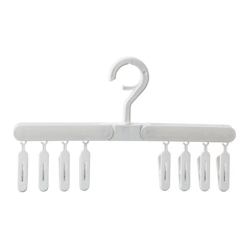 Household Foldable 8 clip Sock Holder Baby Clothes Holder Windproof Hat Holder