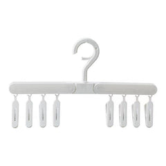 Household Foldable 8 clip Sock Holder Baby Clothes Holder Windproof Hat Holder