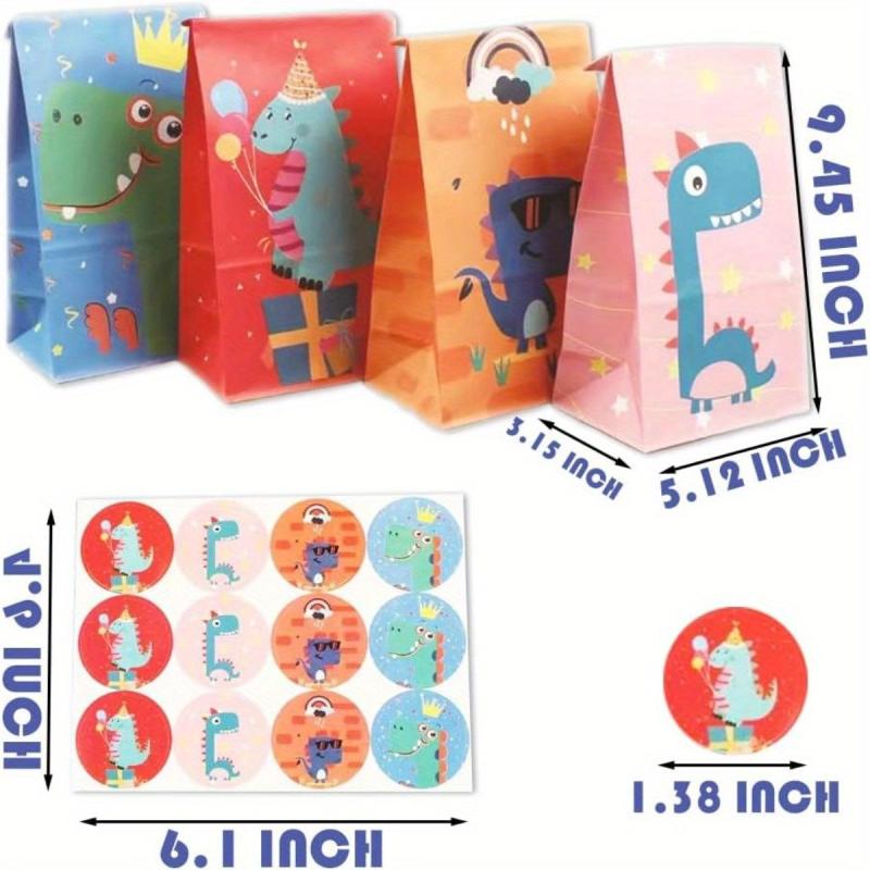12pcs Gift Bags Sweets Party Bags Candy Paper Bags Sweet Bags Stickers